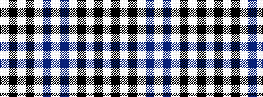 idealised woven sample of pattern WBWKWKW
