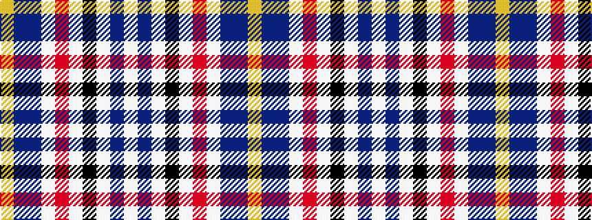 idealised woven sample of pattern WBWKWRWBBY