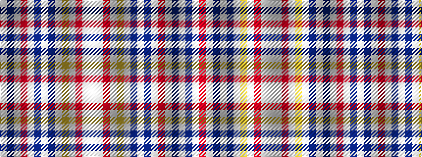 idealised woven sample of pattern WBWRWBWBWYWRWW
