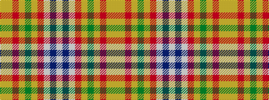 idealised woven sample of pattern WBWRYGYRYY