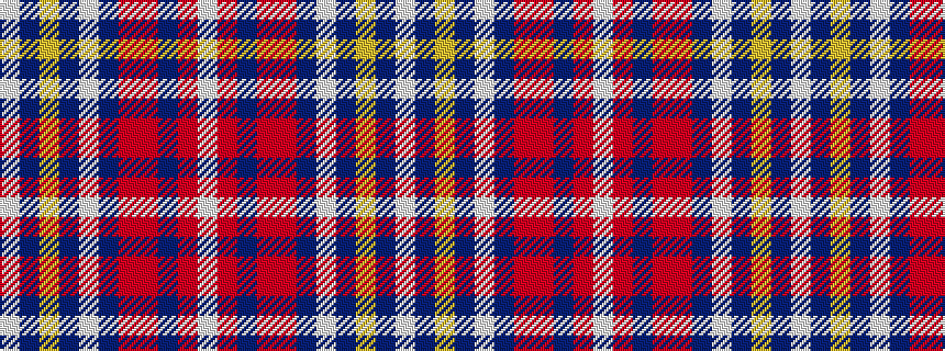 idealised woven sample of pattern WBYBWBRRBRW