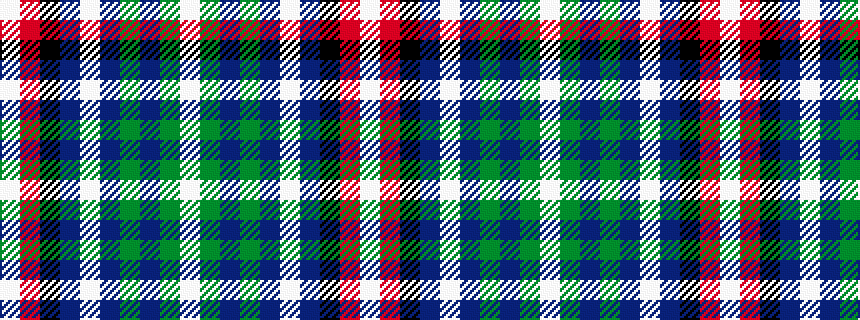 idealised woven sample of pattern WGBGBWBKRW