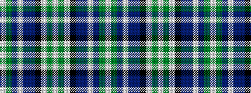 idealised woven sample of pattern WGBWBBKWGW