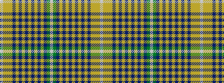 idealised woven sample of pattern WGBYBYBYBYBYBYYYW
