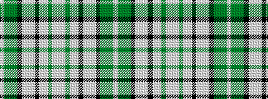 idealised woven sample of pattern WGGGKWWWKWWGWW