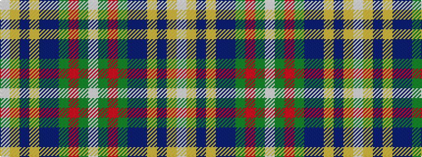 idealised woven sample of pattern WGRGBBYBYW