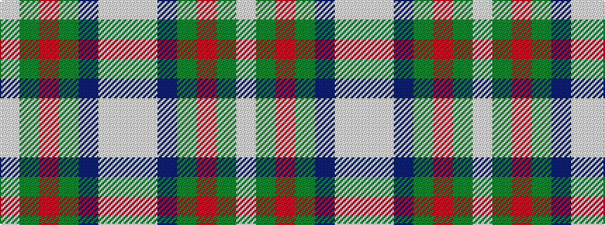 idealised woven sample of pattern WGRGBWW
