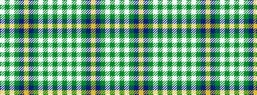 idealised woven sample of pattern WGWGBYBGWGWGW