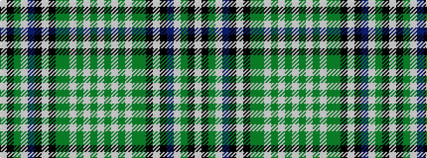 idealised woven sample of pattern WGWGWGGKWKBWGKW