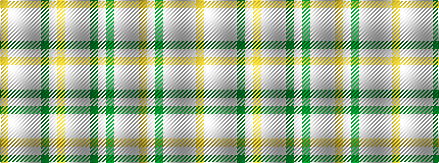 idealised woven sample of pattern WGWWWYWGWWWWY