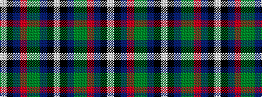 idealised woven sample of pattern WKBGGRBKW