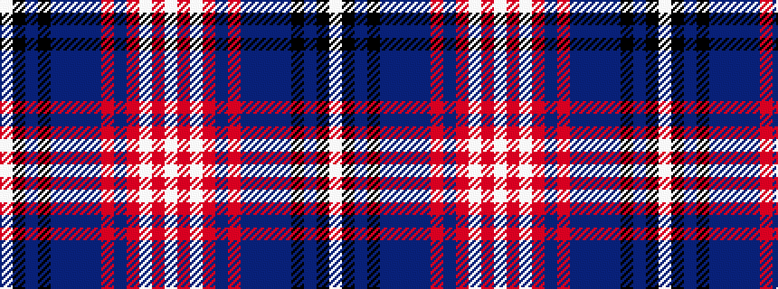idealised woven sample of pattern WKBKBBBBRBRWRW