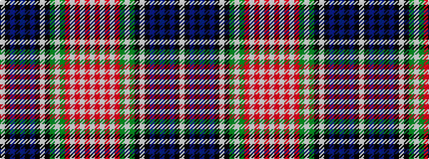 idealised woven sample of pattern WKBKBKBKWKGWGRWRWRW