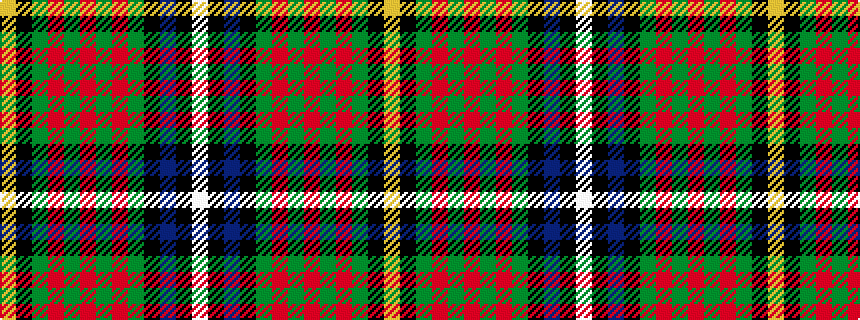 idealised woven sample of pattern WKBKGRGRGRGKY