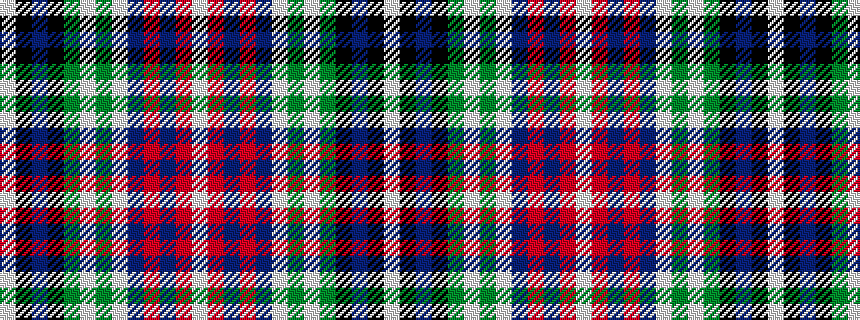 idealised woven sample of pattern WKBKGWGWBRBRW