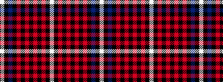 idealised woven sample of pattern WKBKRKRKRKRKW