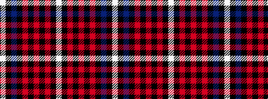 idealised woven sample of pattern WKBKRKRKRKW
