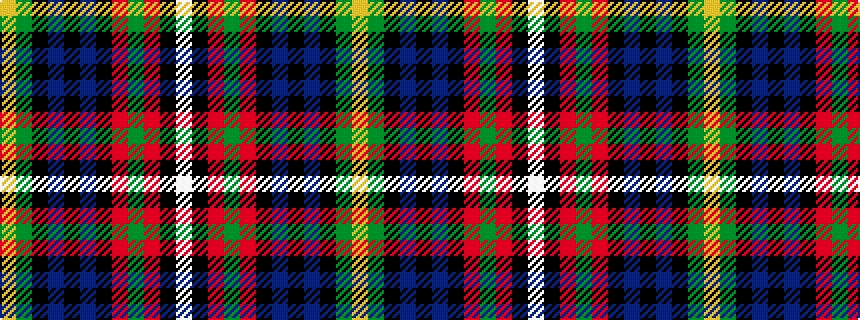 idealised woven sample of pattern WKRGRKBKBKGY