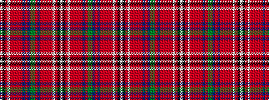 idealised woven sample of pattern WKRWRRRRRBRBGGRBRRRRRWRKW