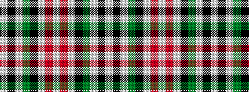 idealised woven sample of pattern WKWGKWRW