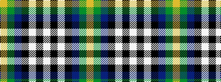 idealised woven sample of pattern WKWKBGY
