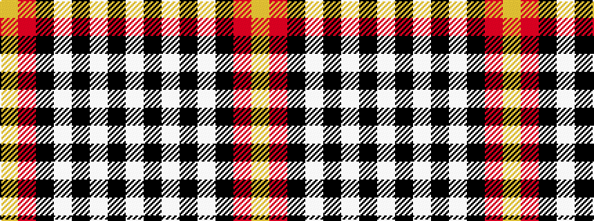 idealised woven sample of pattern WKWKWKRY