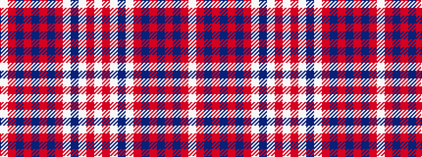 idealised woven sample of pattern WRBRBRBRWBWRW