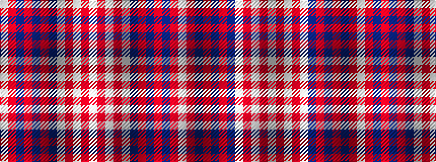 idealised woven sample of pattern WRBRBRBWRWRW