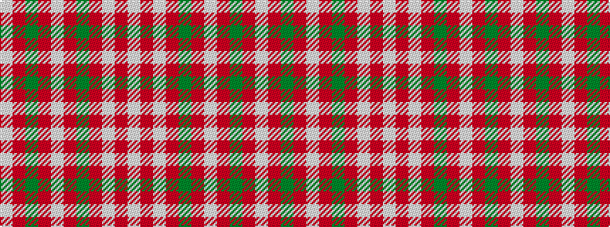 idealised woven sample of pattern WRGRWRGRWRW