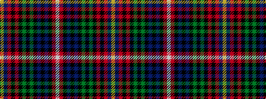 idealised woven sample of pattern WRKBKBKGKGKRKRBY