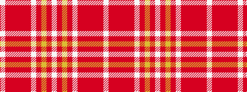 idealised woven sample of pattern WRRRRRWRYRW