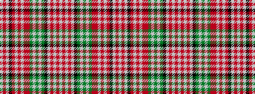 idealised woven sample of pattern WRWKRWRWRRGWGWGKWRWRW