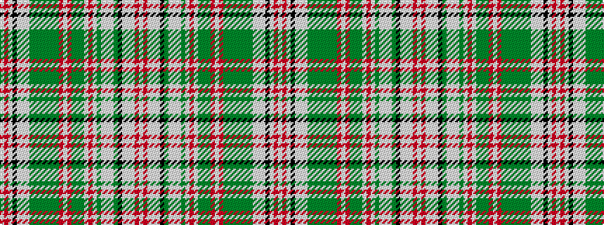 idealised woven sample of pattern WRWKWWWGGGGGGGRWRGGGWRWGWWWGKWWWRW