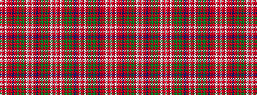 idealised woven sample of pattern WRWRGRGRBRWRWRGRGRBRRWRW