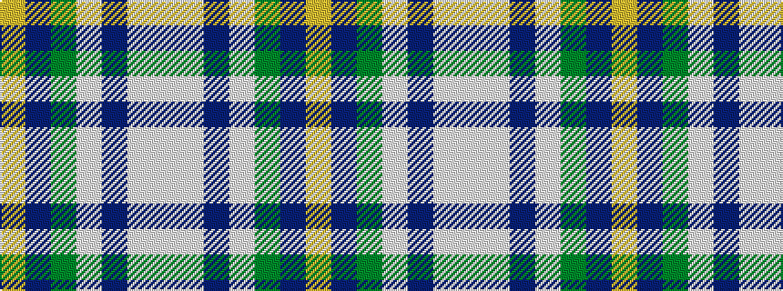idealised woven sample of pattern WWBWGBY