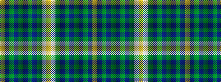 idealised woven sample of pattern YBGBGBGBGWY
