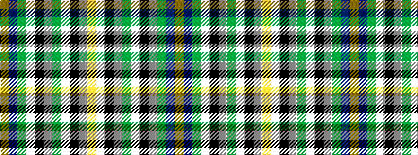 idealised woven sample of pattern YBGWKWGWKWY
