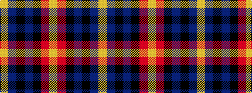 idealised woven sample of pattern YBKBKRY
