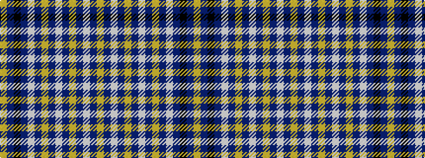 idealised woven sample of pattern YBKBWBYBWBYBWBY