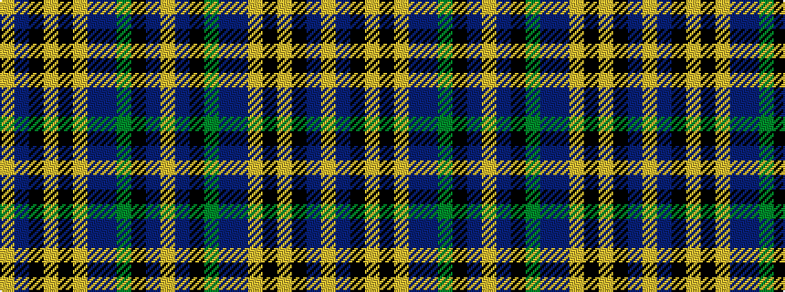 idealised woven sample of pattern YBKGBBYKYKBY