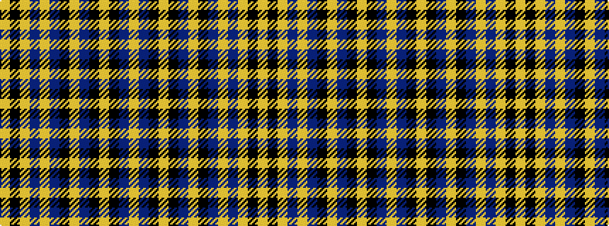 idealised woven sample of pattern YBKYKBYKBYBYKY