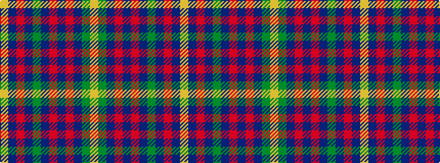 idealised woven sample of pattern YBRBGBRBRBGY