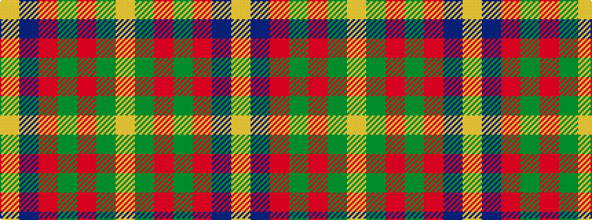 idealised woven sample of pattern YBRGRGY