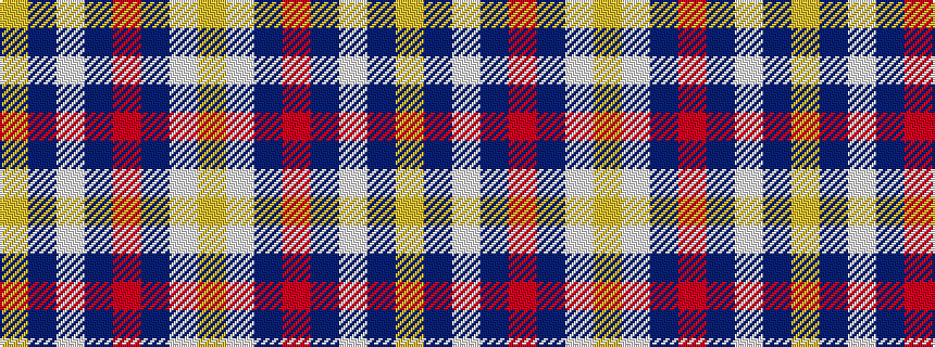 idealised woven sample of pattern YBWBRBWY