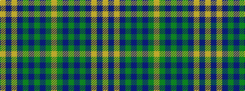 idealised woven sample of pattern YBYBGBGBGY