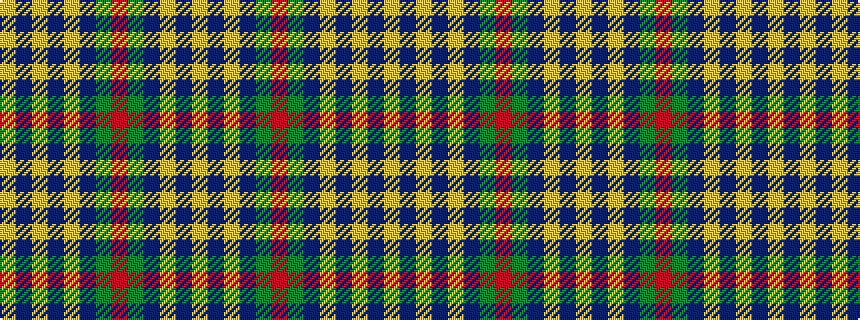 idealised woven sample of pattern YBYBGRGBYBYBY