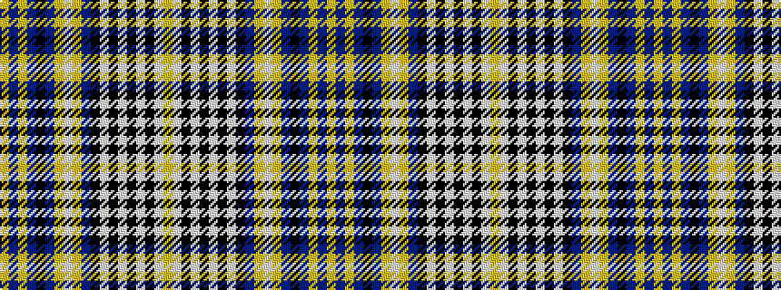 idealised woven sample of pattern YBYBKBYWYBKWKWKWKWY