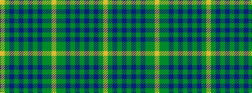 idealised woven sample of pattern YGBGBGBGBGGY