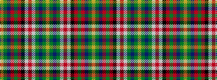 idealised woven sample of pattern YGBGWRWKRGRBGY