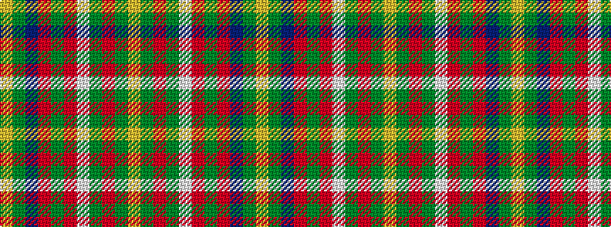 idealised woven sample of pattern YGBRGRWGRGY